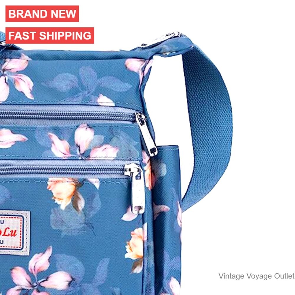 Lightweight Nylon Tote With Multiple Pockets, Adj… - image 6